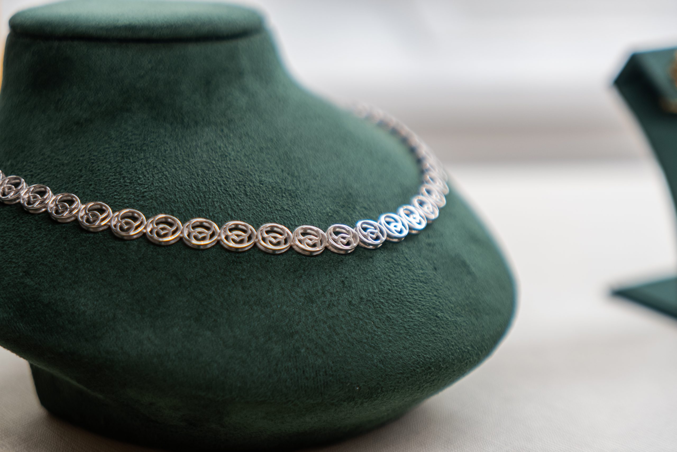 18 Carat White Gold Insignia Necklace